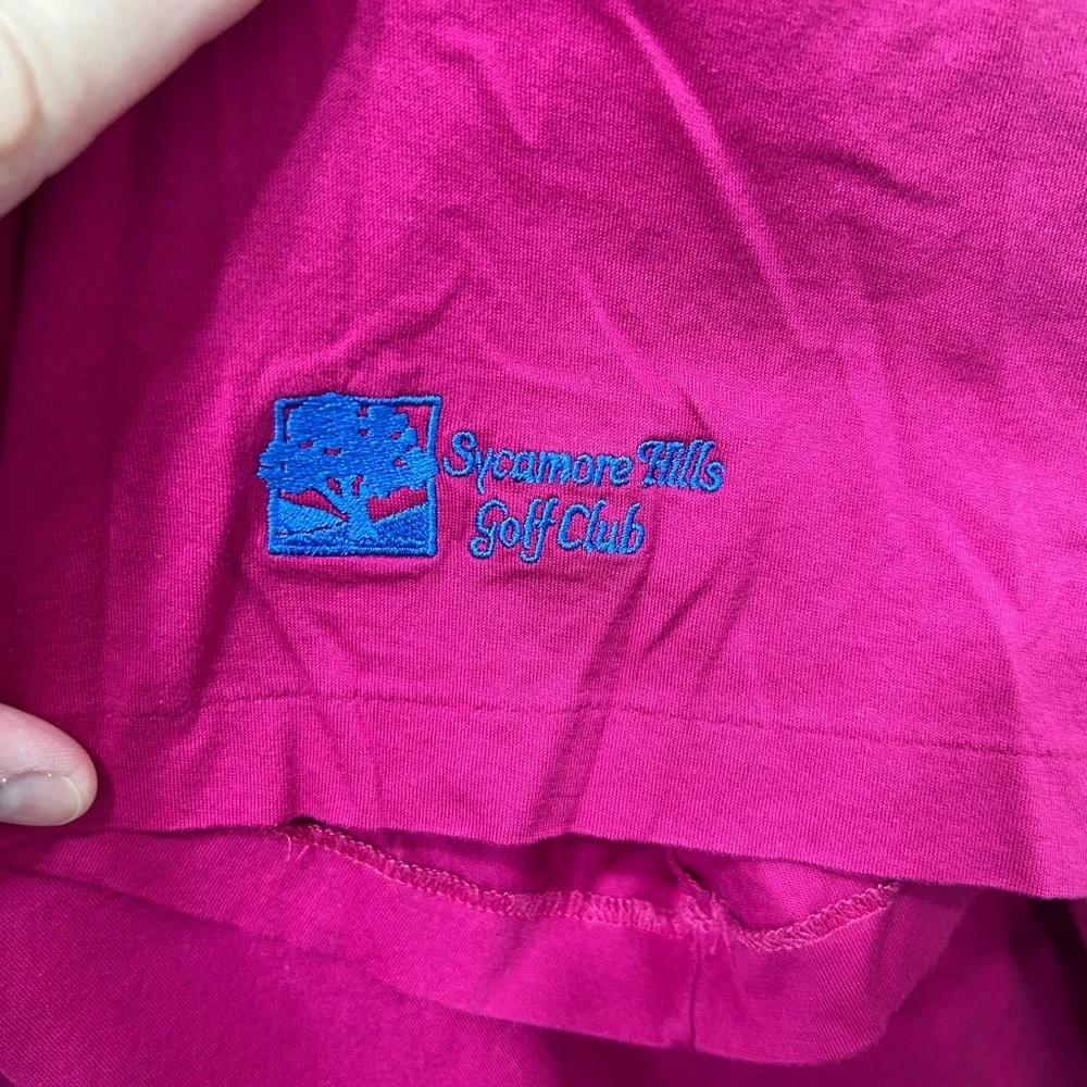 RLX Ralph Lauren Polo Shirt XL Magenta Golf Short Sleeve Sycamore Hills Pima 90s